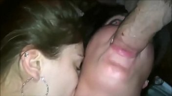 Two Teenagers Share A Cumshot