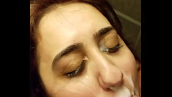 Huge Facial For Dirty Slut Before Her Job Interview