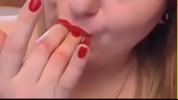 Red Woman Masturbates And Plays And Cums