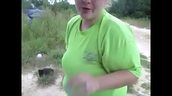 Hot Blonde Milf Suck Penis _ Swallow Cum In Front Yard