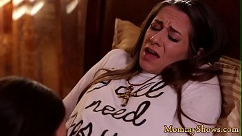 Amazing Stepmom Scissoring With Lovely Teen