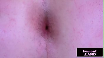 Gaping Solo Trap Masturbating Until Cumshot
