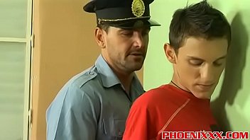 Police Officer Roberts Bangs Hot Twink Ian On A Office Desk
