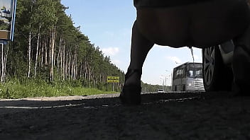 Public, Piss, Peeing, Nudist, Exhibitionist, Exhibitionists, Sexwife - Pissing - 2025 - Sexy - Session - Video 4490857