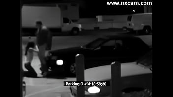 Security Camera Captures Blowjob On Car