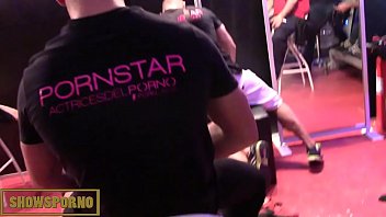 Pornstars Orgy Under Stage