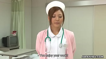 Stunning Japanese Nurse Gets Creampied After Being Roughly Pussy Pounded