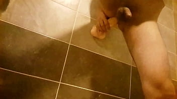 Standup Anal Dildo Crossdresser