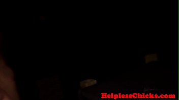 Hardfucked Babe Restrained Before Facial