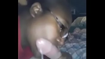 Ebony Wife Worships Big White Cock