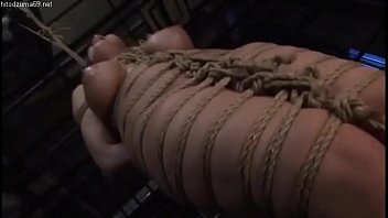 Filthy Asian Whore In Shibari Gets Spanked