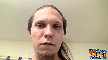 Inked Twink Max Ward Loves Stroking His Fat Boner Solo