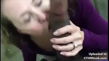 Cheating White Slutwife Sucks Her First Bbc