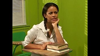 Pigtailed Teen Cutie In Stockings Fucked On A Desk