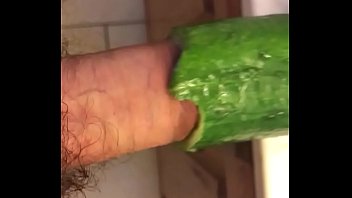 Big Dick Fucking A Hollow Cucumber