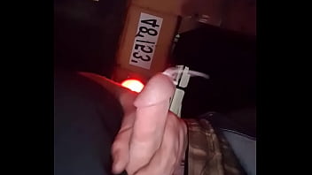 Chubby Male Cumming Outside