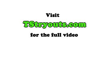 Ebony Tgirl Playing With Her Cock At Casting