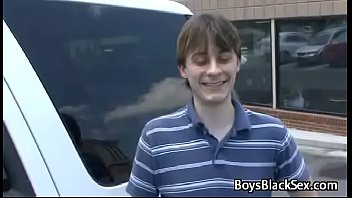 Black Gay Muscular Man Seduces Teen White Boy For A Good Fuck 12