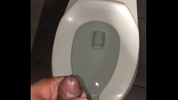 Cumming In Public Bathroom - video, cum, sex, cock, dick, public, work, off, nice, restroom, jacking, uncut - Video 4378095