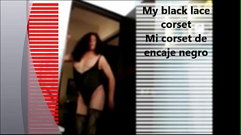 My Black Lace Corset - Mi Corset De Encaje Negro