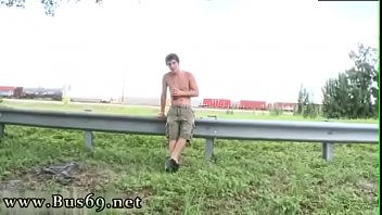 Young Gay Male First Porn Anal Pounding On The Baitbus!