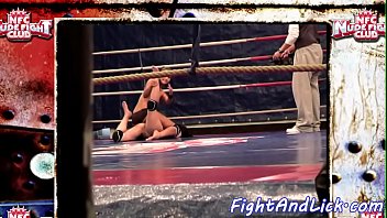Busty Seductive Euro Wrestles Les Beauty
