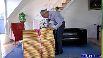 Teen And Milf Share Seniors Hard Cock