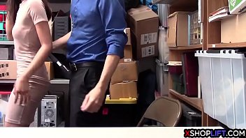 Asian Teen Thief Suspected And Fucked By A Security Guard