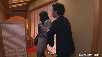 Japanese Secretary Is Used By Her Boss At The Restaurant