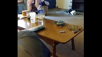 Cute Little Blonde Lotions Up In Front Me... Total Whore