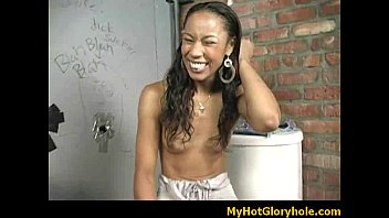 Glory Gloryhole Black Women Sucking Her First White Dick 12