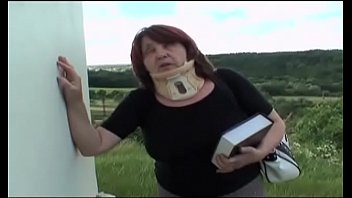 Old Pig On The Lawn With Her Stepson