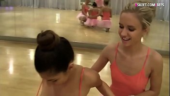 Pretty Ballerinas Intimate Lesbian Sex In Ballet Studio
