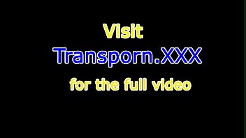 Stockinged Trans With Bigtits Masturbating