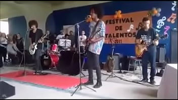 Deliciosos Jovens Negros Bem Dotados Tocando Uma Ao Vivo