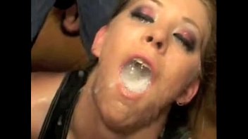 Leah Luv Swallows 0ver 100 Cumshots In An American Gokkun!!