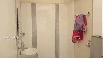 Hema Naidu Aunty Sexy Strip Tease And Bath