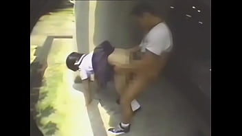 Japanese Teen Cosplay Student Threesome