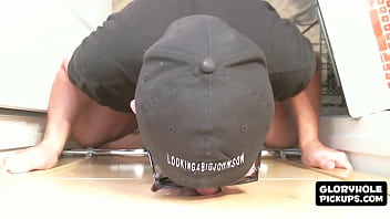 Sex Starved Pervert Found A Glory Hole Room To Have Some Fun