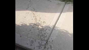 Jacking Off Outdoors With Huge Cumshot