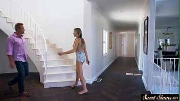 Shy Teenie Rides Cock Before Getting Creamed