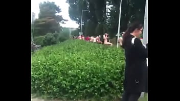 Naked Ride Outside In Public