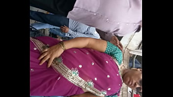 Bbw Aunty Standing For Train