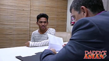 Office Twink Gets An 8 Inch Promotion From His Horny Boss