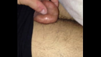 Squeezing S. Skinny Friend Testicles