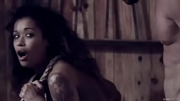 Ebony Slave Girl Gets Whipped, Tied Up And Fucked By Her Master