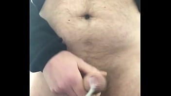 British Man Wanks Hard Onto Kitchen Counter