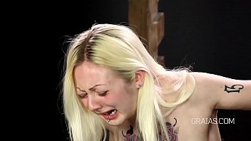 Caning The Blonde Girl