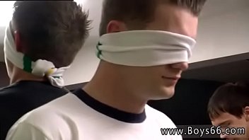 Gay Emo Boy Pissing Pants And Fat Males Blindfolded-made To Piss _