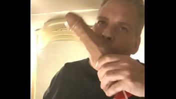 Cumhungry Faggot With A New Toy